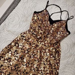 Ladies Chiffon and Sequin dress